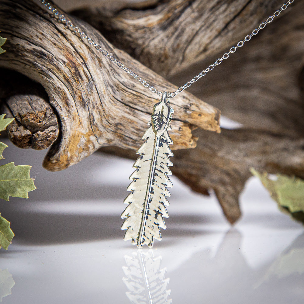 Banksia Leaf Silver Pendant