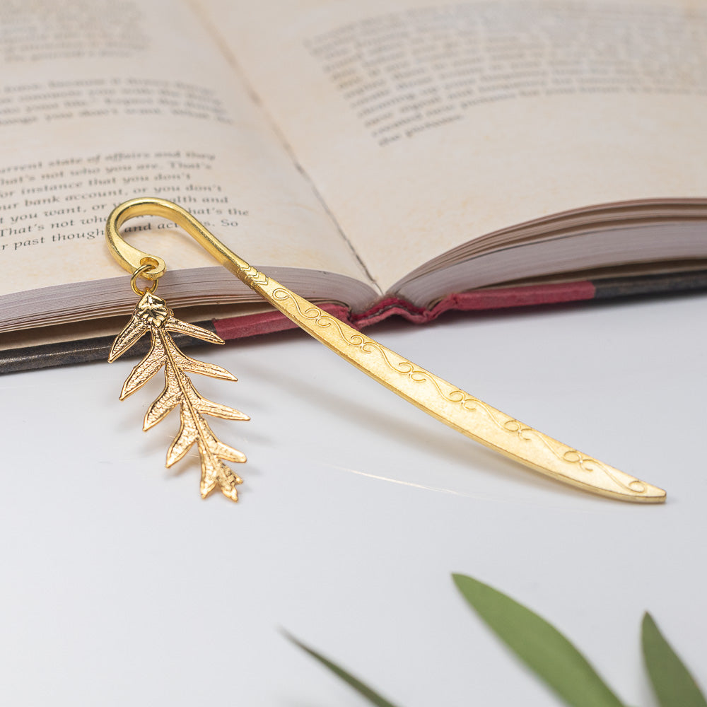 Grevillea Leaf Gold Bookmark