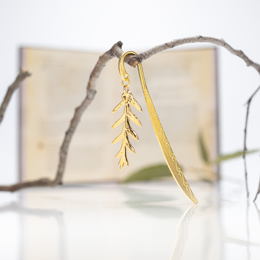 Grevillea Leaf Gold Bookmark