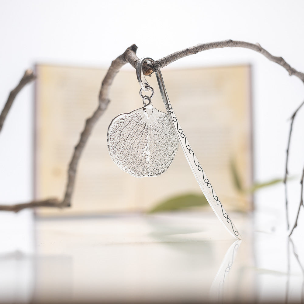 Apple Gum Eucalyptus Leaf Silver Bookmark