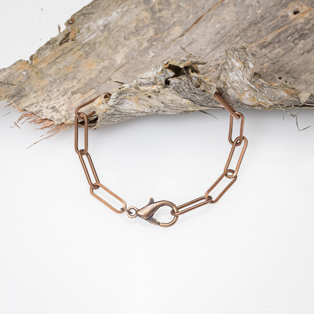 Real Eucalyptus Leaf - Copper Bracelet