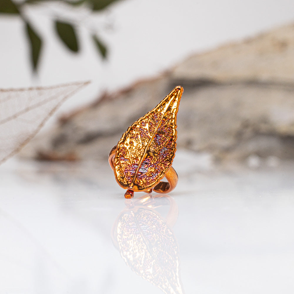 Eucalyptus Leaf - Copper Ring