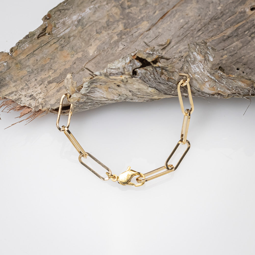 Real Eucalyptus Leaf - Gold Bracelet