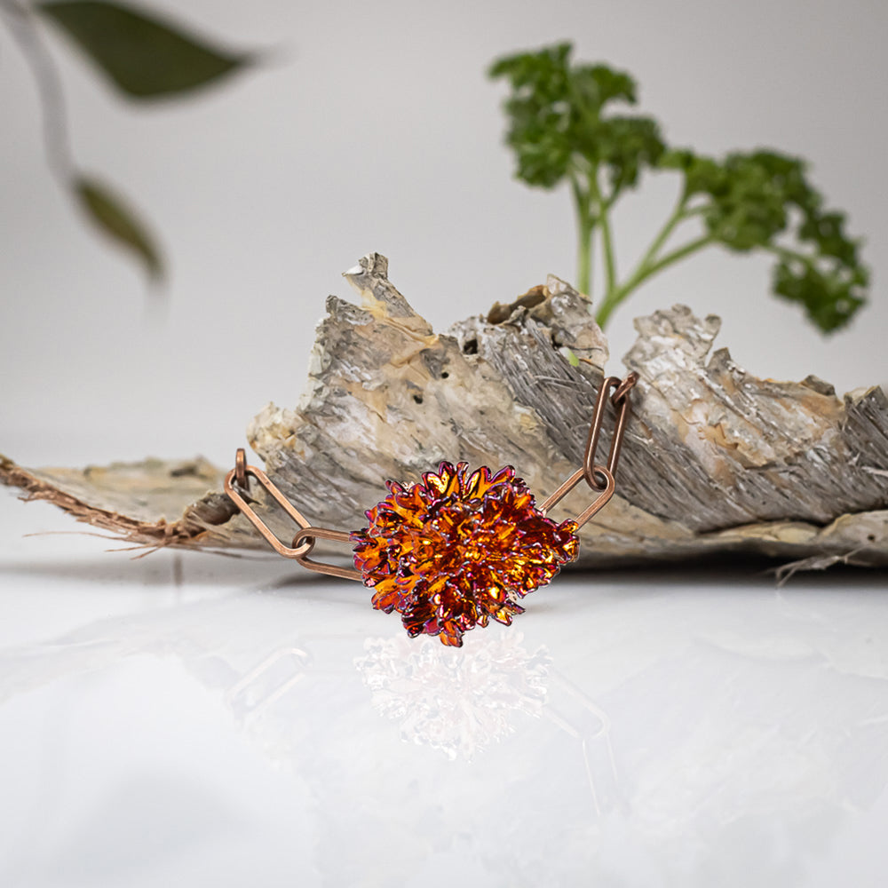 Real Parsley Leaf - Copper Bracelet