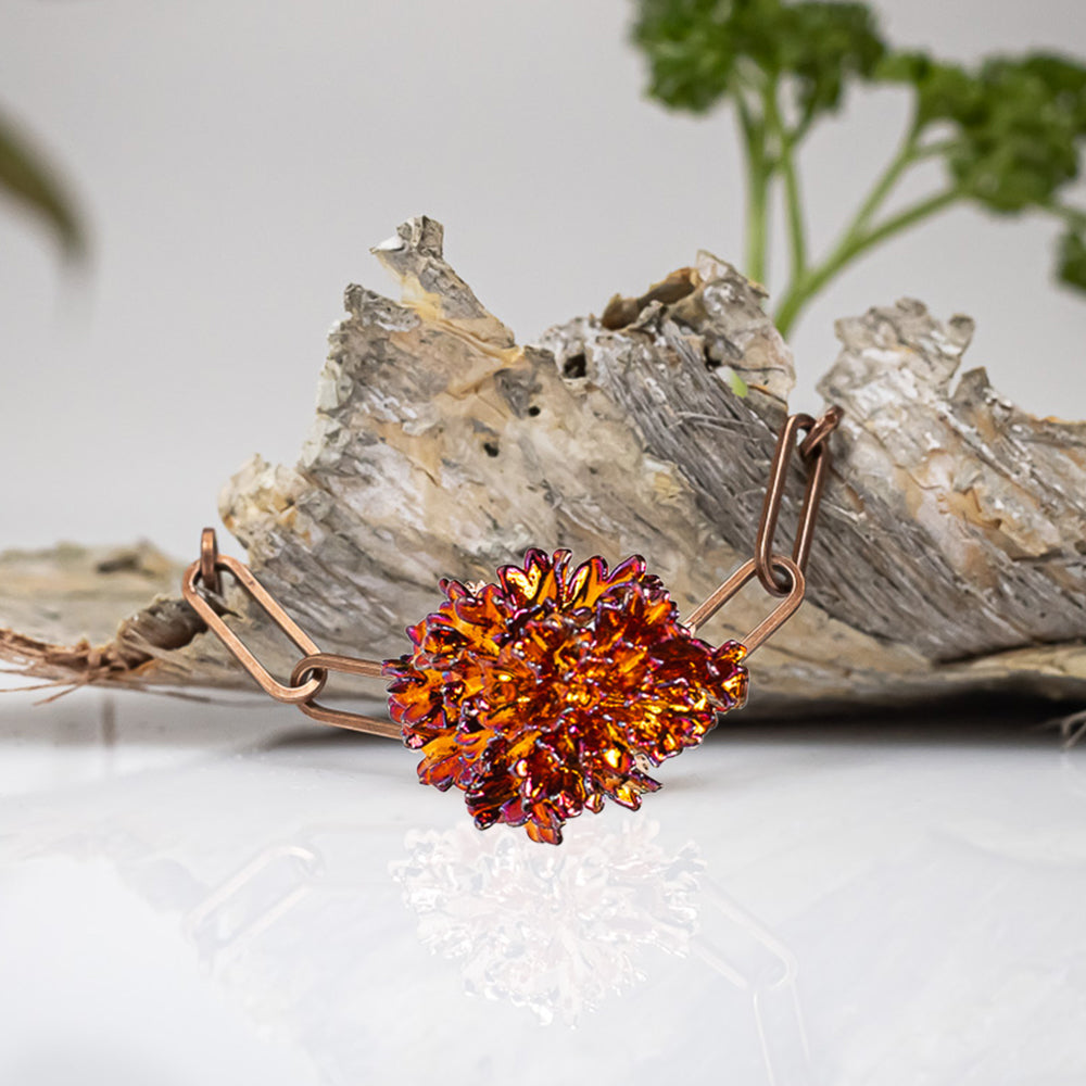 Real Parsley Leaf - Copper Bracelet