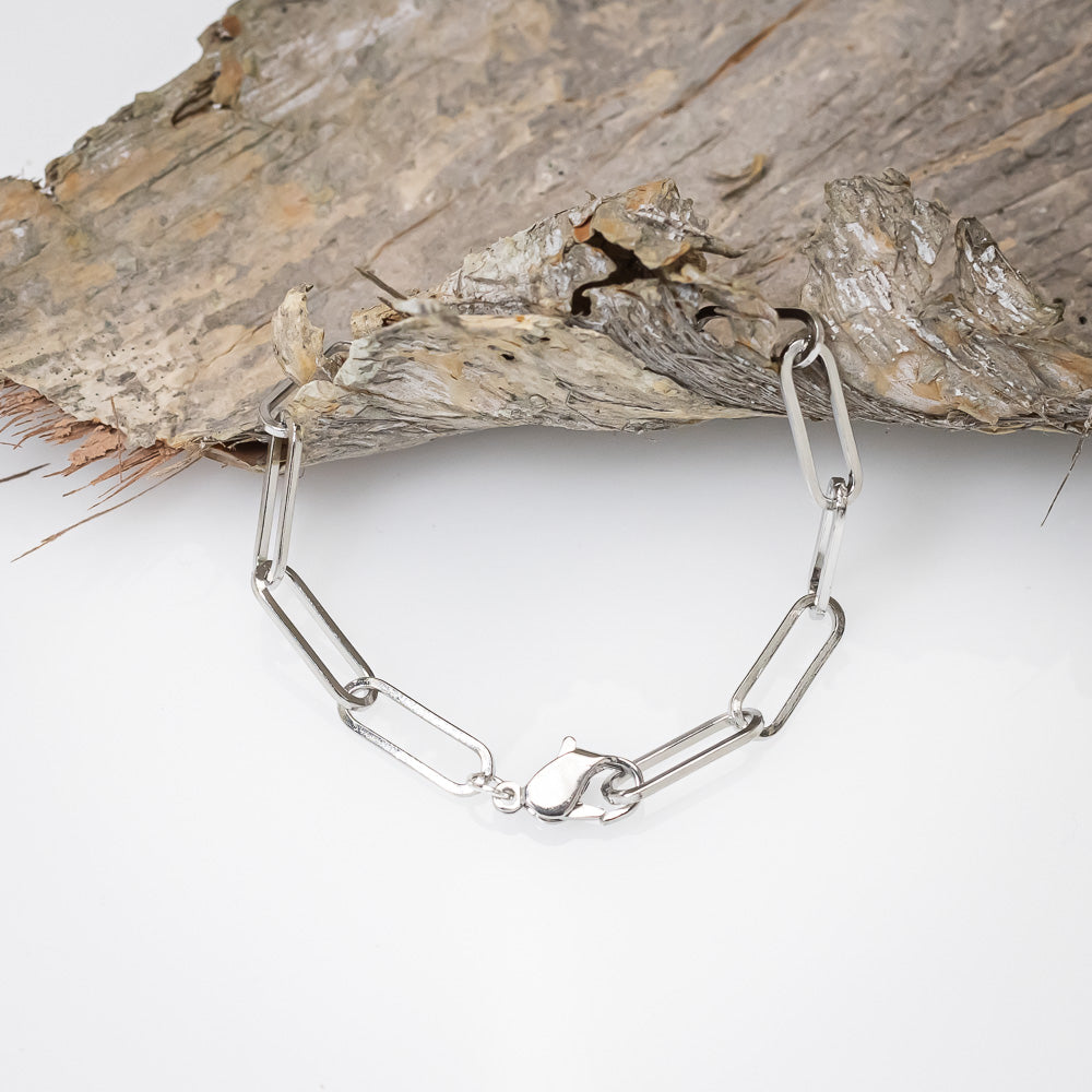 Real Eucalyptus Leaf - Silver Bracelet