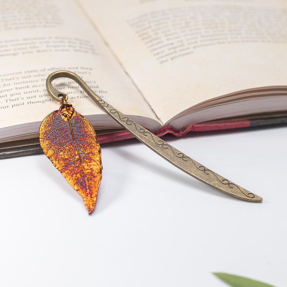 Red Gum Eucalyptus Leaf - Copper Bookmark