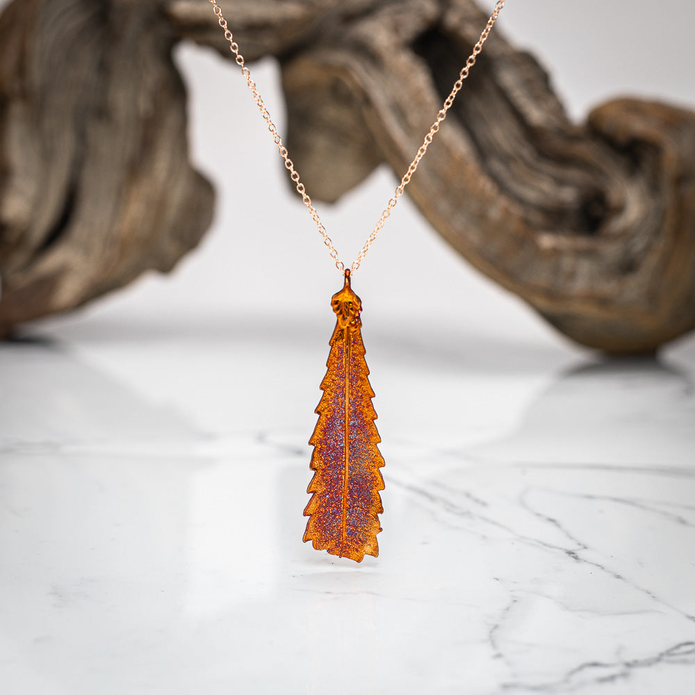 Banksia Leaf - Copper Pendant