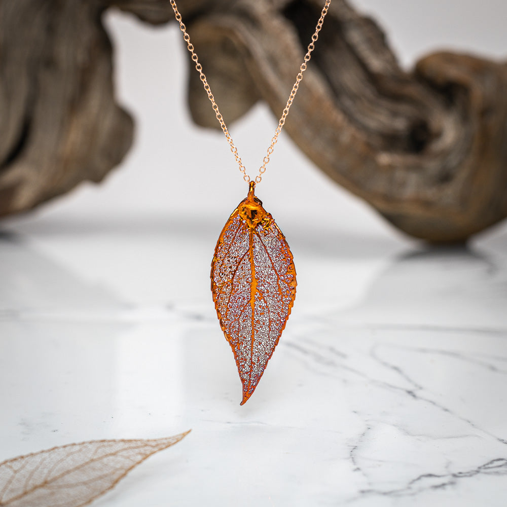 Eucalyptus Leaf - Copper Pendant